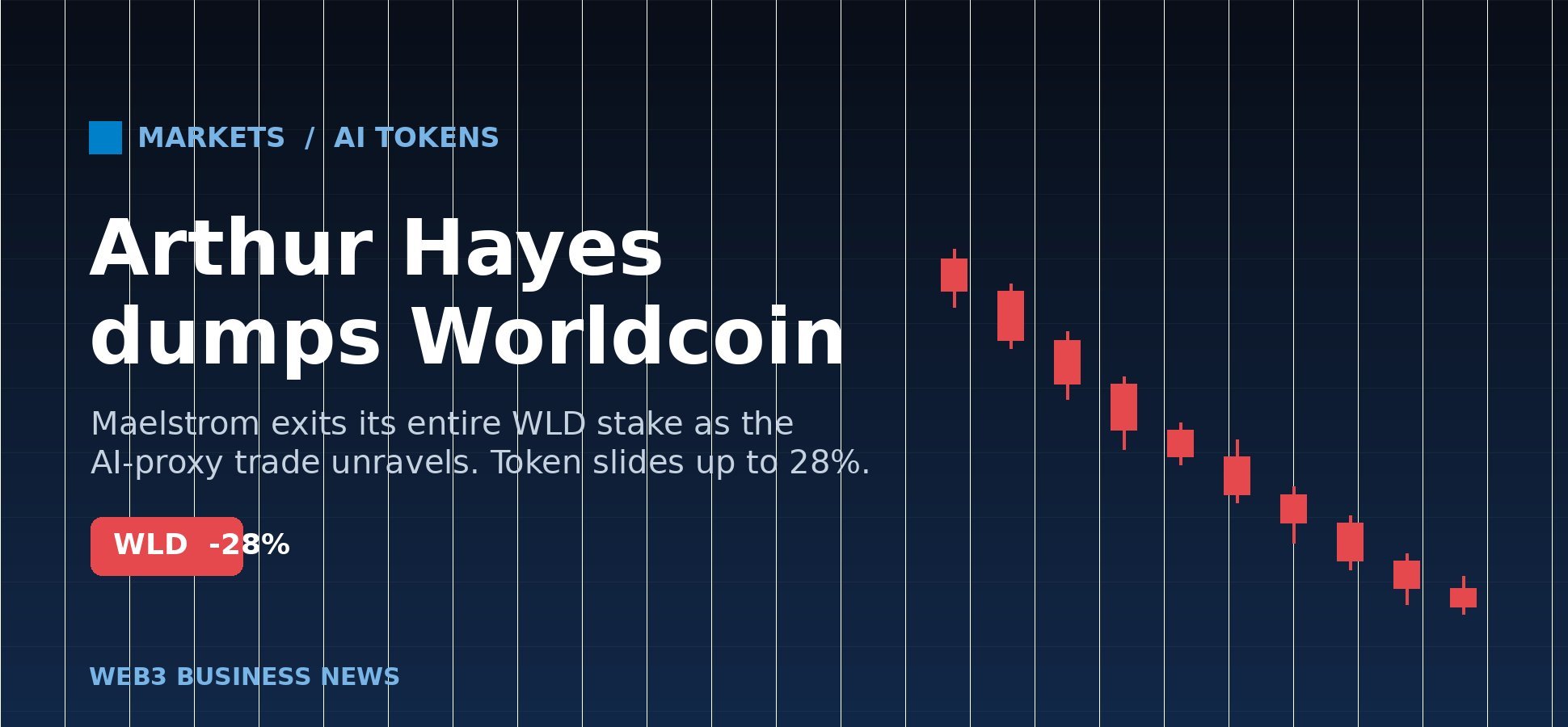 Arthur Hayes dumps Worldcoin as WLD price falls
