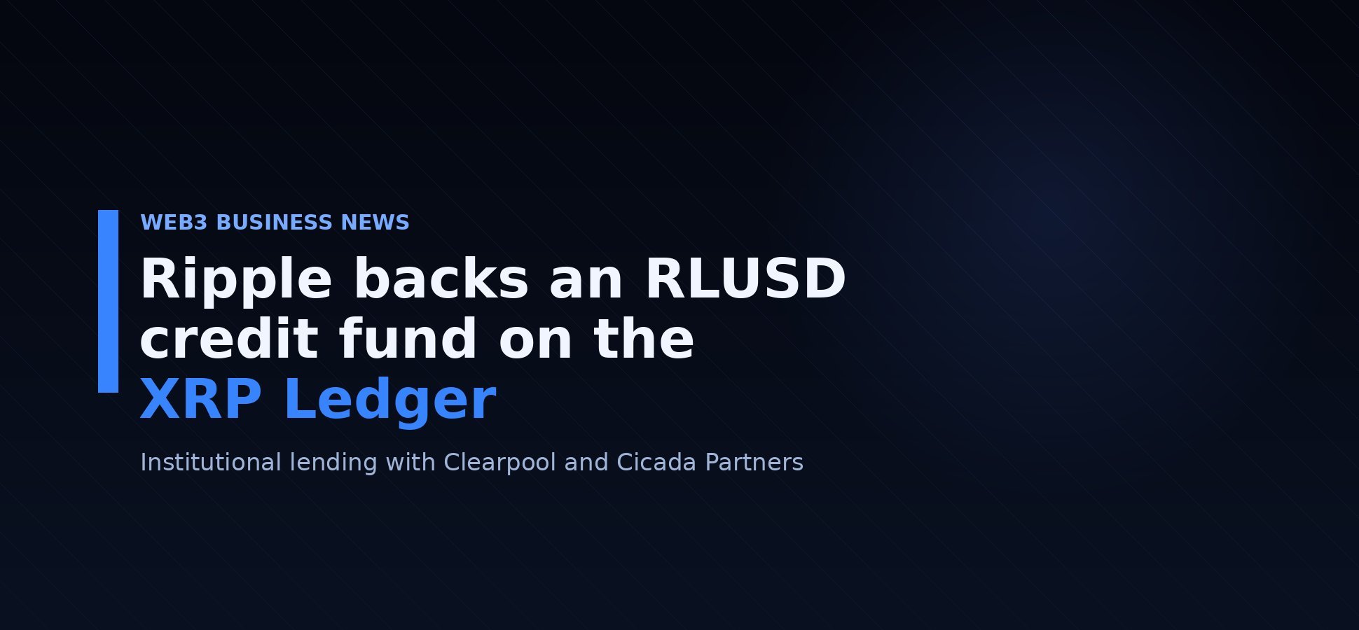 Ripple RLUSD credit fund on the XRP Ledger