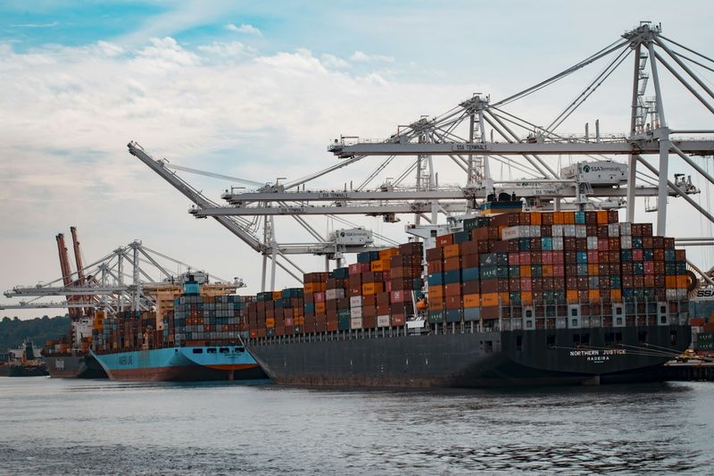 Container ship at port illustrating SME cross-border trade finance in the Bank of England digital pound test